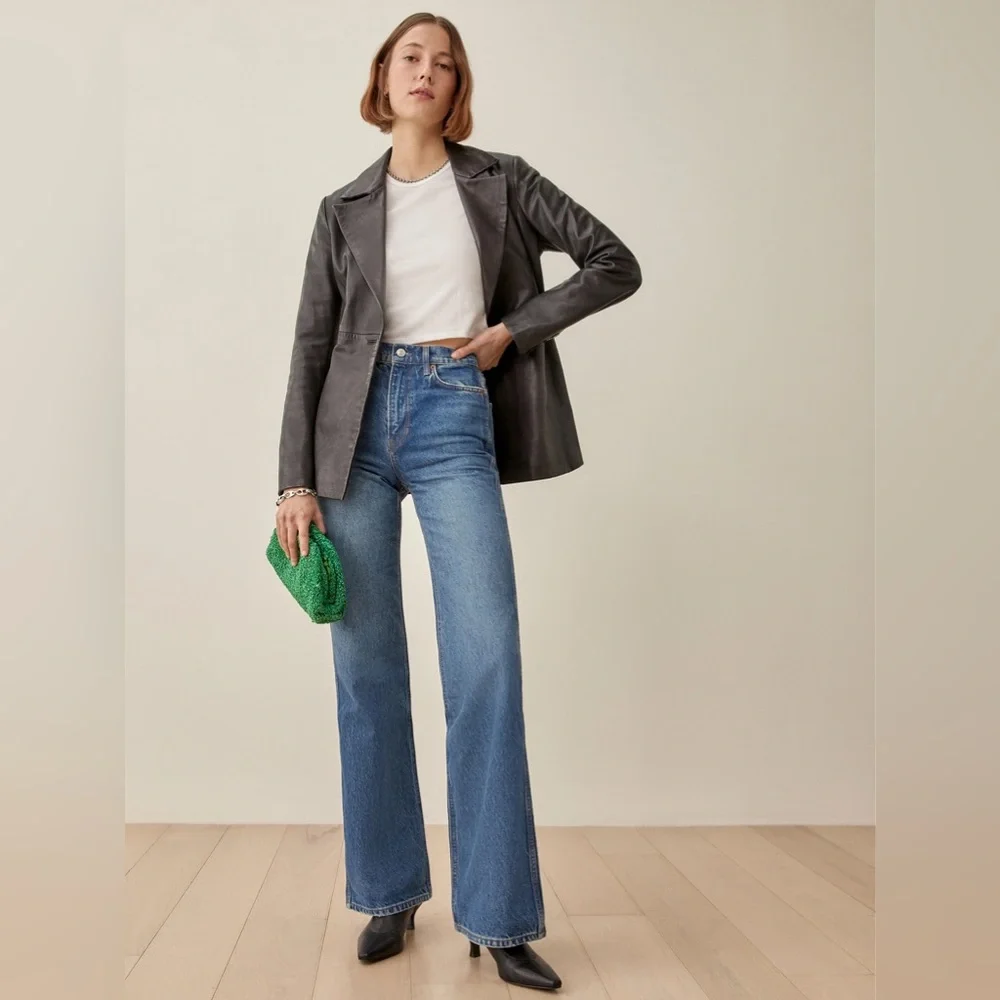 Reformation Joli High Rise Flare Jeans BNWT - Picture 6 of 6